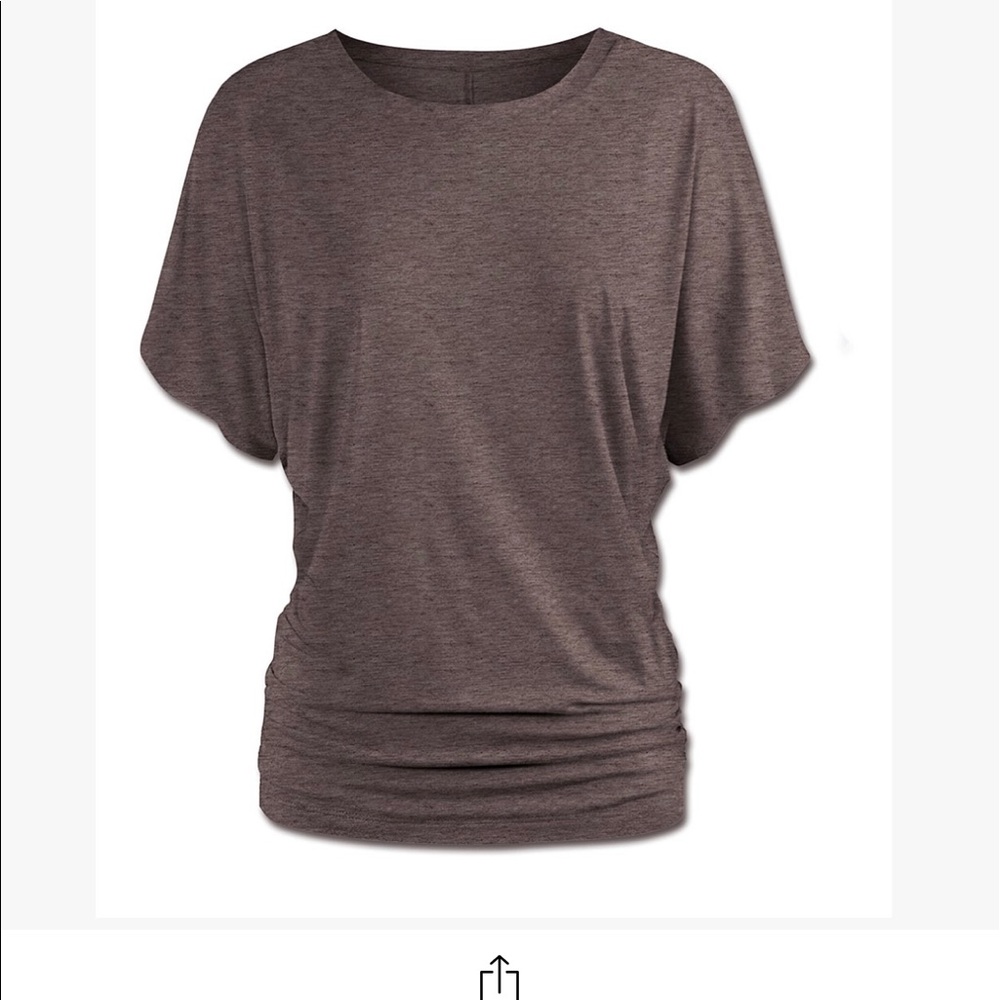 Heather-coffee ranches-hem dolmin top